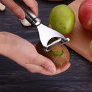 Axyaa Stainless Steel Dual-Use Peeler Scraper for Fruits and Vegetables