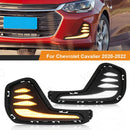 Axyaa LED Daytime Running Light DRL Fog Lamp Dynamic Turn Signal for Chevrolet Cavalier