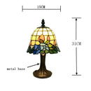 Axyaa Scandinavian Orchid Table Lamp | Small Glass Night Light for Bedroom and Cafe