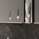 Axyaa LED Pendant Lamp: Adjustable Height Round Hanging Light for Living Room