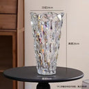 Axyaa Crystal Glass Vase Elegant Flower Arrangement Home Decor Bottle