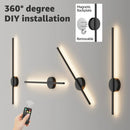 Rechargeable Dimmable Wall Sconce 50-80cm for Living Room and Bedroom - Axyaa LED Wall Decor Lamp