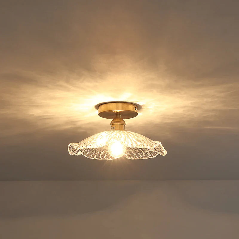 Axyaa Frosted Glass LED Ceiling Lamp for Modern Indoor Lighting