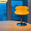 Axyaa Double Layered Egg Tart Girl Desk Lamp: American Retro Bauhaus LED Vintage