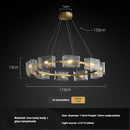 Axyaa Copper Glass Chandelier for Living Room, Bar, Villa, Staircase - Luxury Textured Design