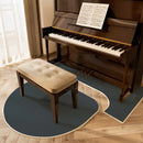 Axyaa Piano Insulation Mat Set Solid Color Irregular Creative Rug Easy Care Rugs