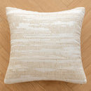 Axyaa Floral Dandelion Jacquard Chenille Cushion Cover, Beige Coffee, 18x18"