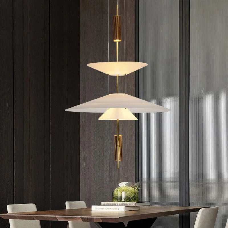 Axyaa Saucer LED Pendant Lamp | Designer UFO Hanging Light for Home Decor