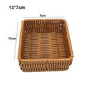 Axyaa Rattan Wicker Serving Baskets - 10 Styles for Bread, Fruit, Vegetables Basket in Khaki