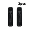 Axyaa PP Tableware Set - Knife, Fork, Spoon, Chopsticks with Portable Box