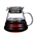 Axyaa Glass Coffee Pot with Lids and Pour Over Espresso Maker