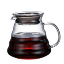 Axyaa Glass Coffee Pot with Lids and Pour Over Espresso Maker
