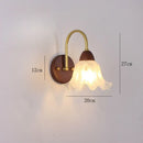 Axyaa Copper Glass LED Wall Lamp Modern Sconce for Livingroom Bedroom Home Lighting