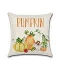 Axyaa Pumpkin Car Print Pillow Cover for Fall Home Decor