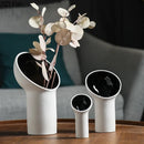 Axyaa Abstract Geometric Ceramic Vase for Hydroponics Home Decor