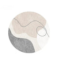 Axyaa Plush Round Carpet: Soft Fluffy Rug for Bedroom and Living Room