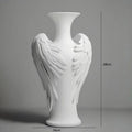 Axyaa White Ceramic Vase: Home Living Room Decor and Dining Room Centerpiece