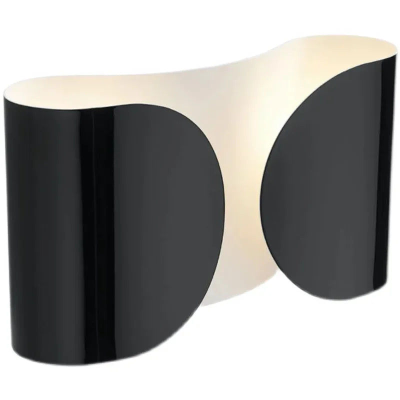 Axya Modern LED Wall Sconce in Black Gold White Metal for Bedroom Decor