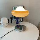 Axyaa Metal Base Tart Lamp Shade for Bedroom, Bedside, Study - Small Table Lamp