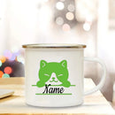 Enamel Dog Mom Custom Mug - Axyaa Dog Lovers Tea Cup Best Gift