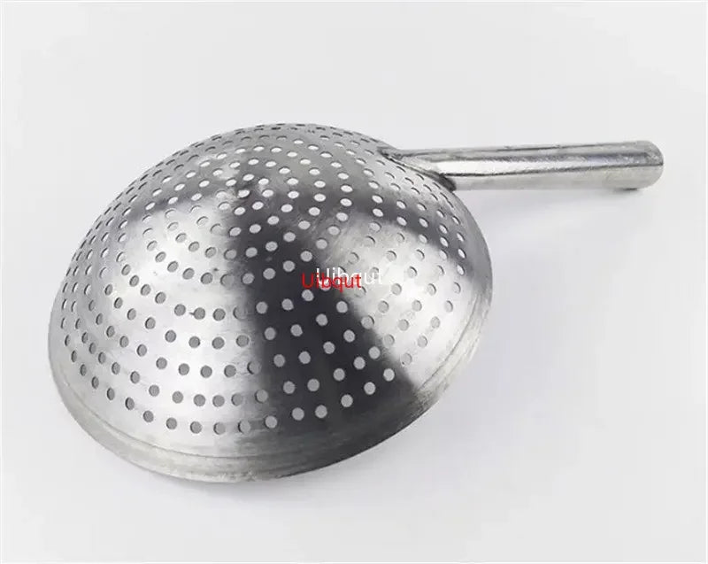 Axya Stainless Steel Mesh Strainer Colander with Wooden Handle