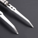 Axyaa Stainless Steel Orange Peeler Knife with Long Handle - Double-sided Blade Cutter