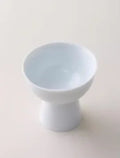 High Footed Ceramic Plate for Chinese Afternoon Tea Desserts by Axyaa