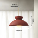 Axyaa Nordic Bowl Cream LED Chandelier for Modern Wabi Sabi Decor