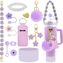 Axyaa Cup 30oz 40oz Tumbler Accessories Set: Handle, Strap, Straw, Toppers, Keychain, Charms, Silicone Boot