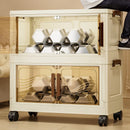 Axyaa Foldable Clear Door Storage Box - Spacious, Durable, Easy Assembly - Ideal for Organization