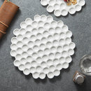 Axyaa 2024 Dessert Plate: High-End White Ceramic for Japanese & Western Cuisine