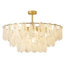 Axyaa Modern Brass Crystal Chandelier: Elegant European Style for Living Room & Bedroom