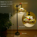 Axyaa Tiffany Stained Glass Floor Lamp - Retro American Design
