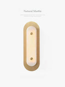Axyaa Marble Bedroom Bedside Lamp: Minimalist Copper Wall Light for Living Room and Foyer