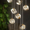 Axyaa Luxury Crystal LED Staircase Chandelier - Creative Indoor Stair Lighting