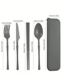 Axyaa Plastic Tableware Set for Picnics, Camping, Student Supplies