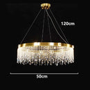 Axyaa Crystal Chandelier Ceiling Light Bedroom Living Room Pendant Lamp