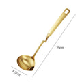 Axyaa Stainless Steel Colander Scoop with Anti-slip Handle for Kitchen Utensils