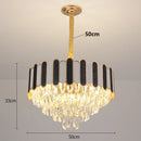 Axyaa Crystal Chandelier Pendant Light for Living Room Bedroom Ceiling Lighting