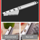 Axya Stainless Steel Fish Scraper Skinner Descale Brush - Fishing Kitchen Tool