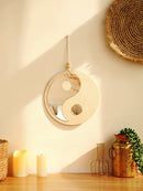 Yin Yang Mirror Wall Decor Axyaa Tai Chi Bagua Wooden Wall Hanging