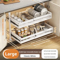 Axyaa Sliding Drawer Shelf Organizers for Kitchen Cabinet Storage