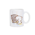 Axyaa Kawaii Panda Bear Mocha Cat Christmas Mug Mugs Set Original Drinkware
