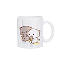 Axyaa Kawaii Panda Bear Mocha Cat Christmas Mug Mugs Set Original Drinkware