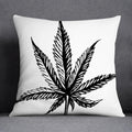 Axyaa Green Leaf Theme Pillowcase - Decorative Polyester Home Decoration 45*45cm