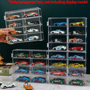 Axyaa 1/64 Scale Toy Cars Acrylic Display Case Shelf - Clear Storage Box