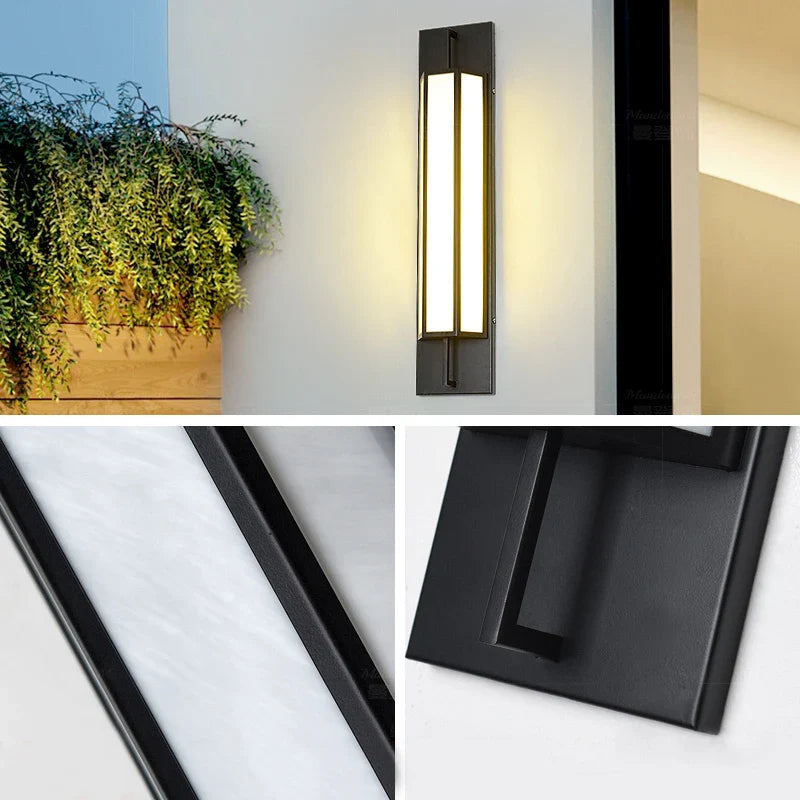 Axyaa Stainless Steel Outdoor Wall Lamp LED Light for Garden Villa Sconce IP65