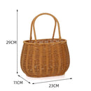 Axyaa Imitation Rattan Storage Baskets: Multi-Purpose Organizer for Home, Kitchen, and Picnic