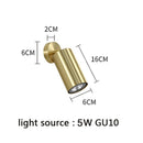 Axyaa Copper Ceiling Spotlight Wall Lamp Adjustable Sconces for Livingroom Bedroom