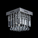 Axyaa Modern Crystal Square Chandelier for Dining Room, Hallway, Entrance